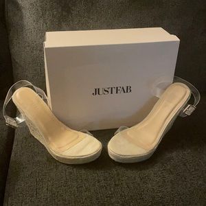 Just Fab Nude Wedges